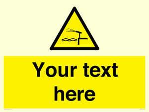 Custom warning water cannon